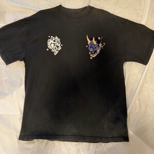 Darc Sport Black Short Sleeve Tee with Graphic Oni Design. #621 of 1000 made